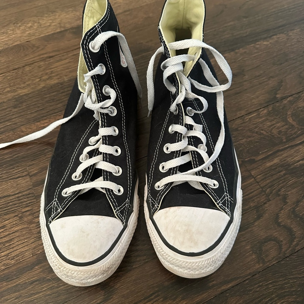 Converse Black and White High-Top Sneakers